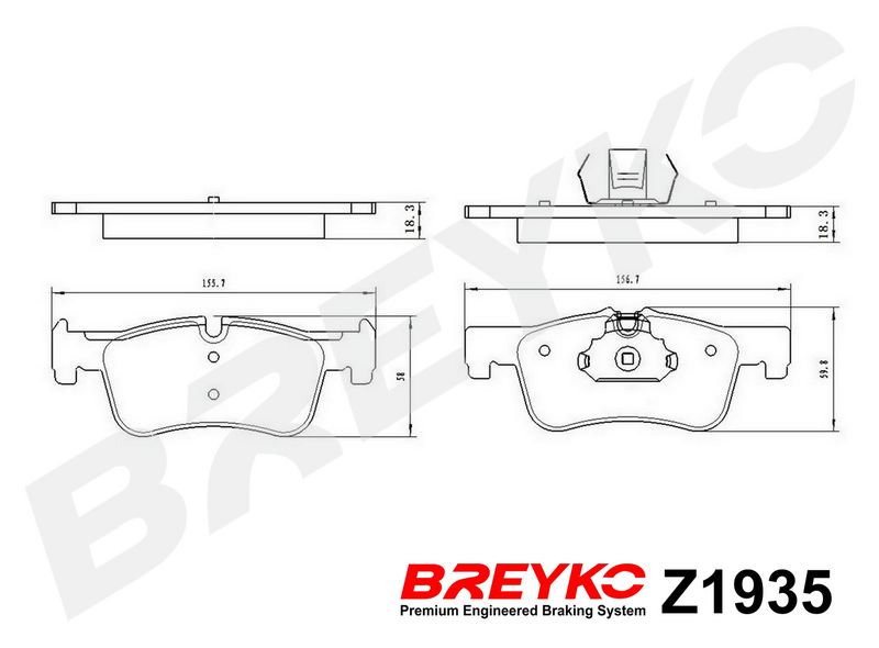 DAVID VASCO Z1935 Brake Pad Set, disc brake