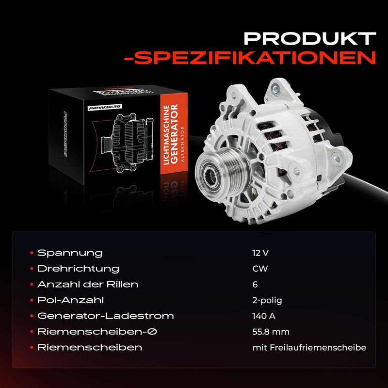 Frankberg 5481FB0027092 Alternator
