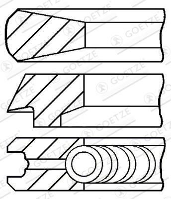 Jeu+segments+pistons GOETZE ENGINE 08-121900-00
