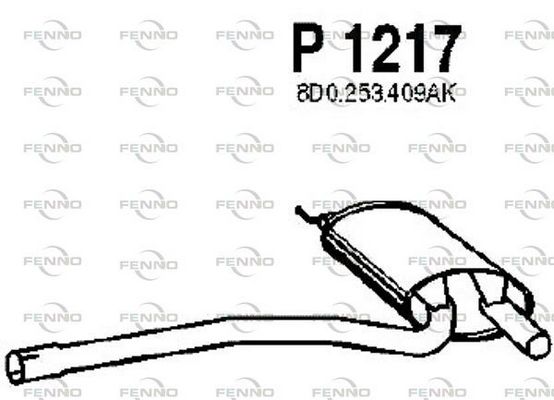 FENNO középső hangtompító P1217