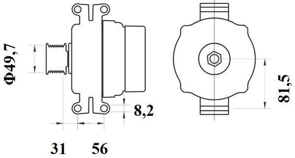 Product Image - Dynamo / alternator - MG1064 - MAHLE