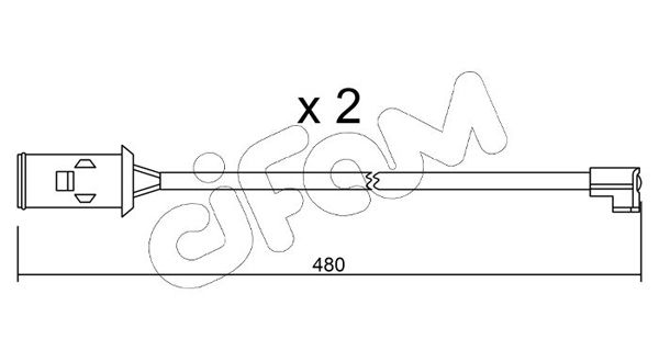 CIFAM figyelmezető kontaktus, fékbetétkopás SU.101K