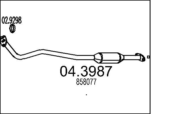 MTS katalizátor 04.3987