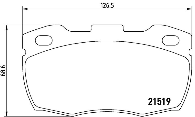 BREMBO P44015 Brake Pad Set, disc brake