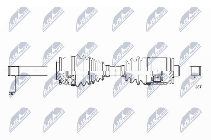 NTY hajtótengely NPW-MS-059