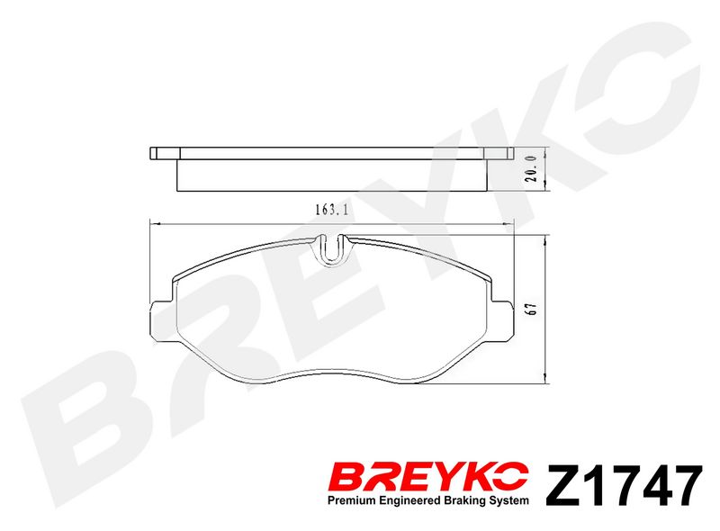 DAVID VASCO Z1747 Brake Pad Set, disc brake