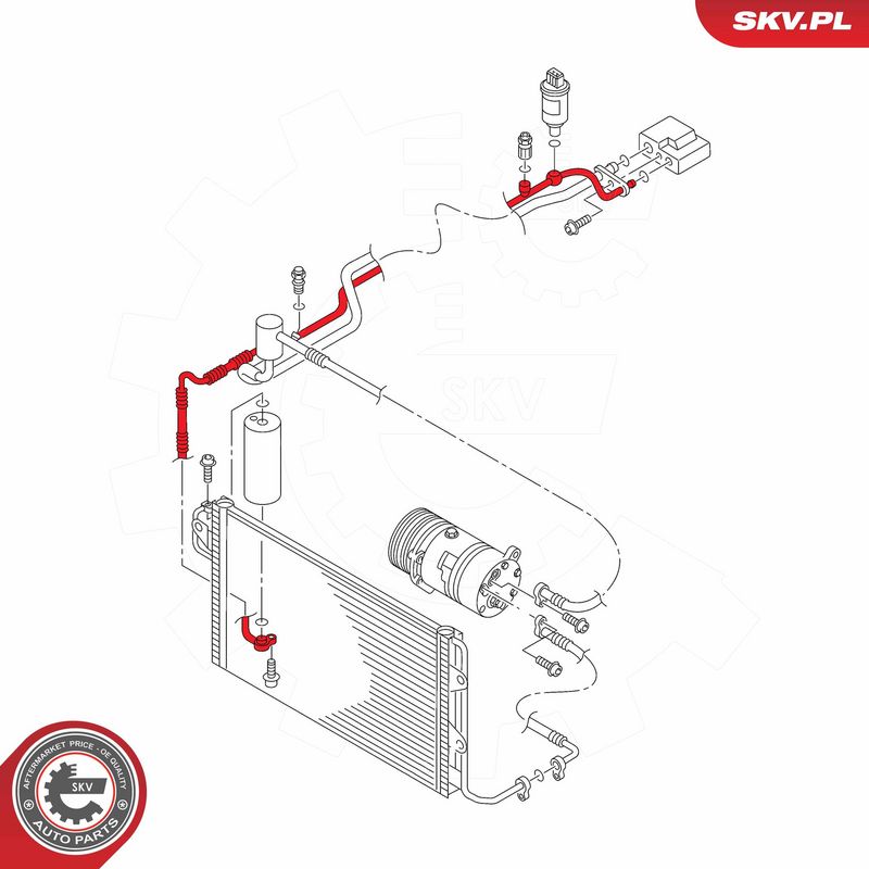 Kõrgsurve-, madalsurvetorustik, kliimaseade, ESEN SKV 54SKV708