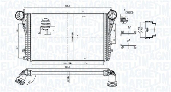 Охолоджувач наддувального повітря, Magneti Marelli 351319204040