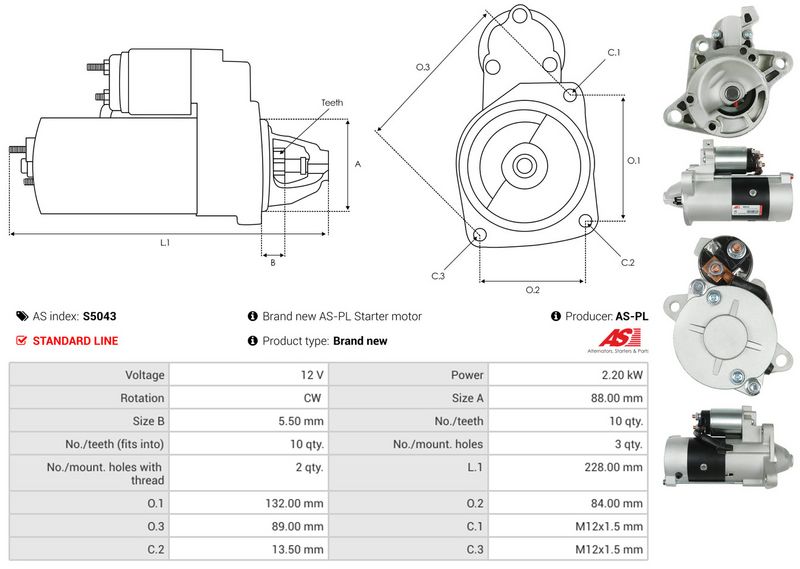 AS-PL S5043 Starter