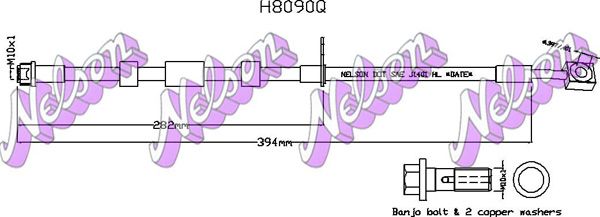 KAWE fékcső H8090Q