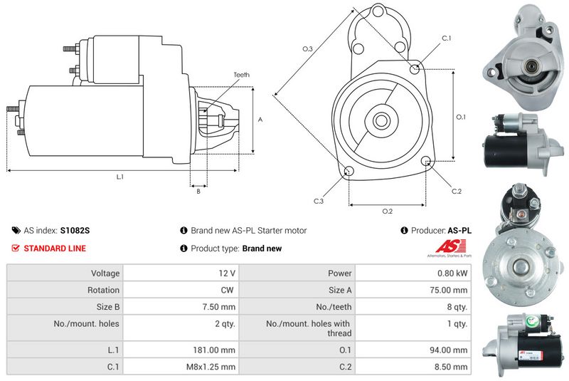 AS-PL S1082S Starter