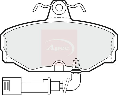 APEC Brake Pad Set, disc brake PAD479