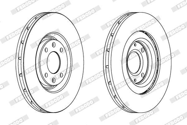 BREMSSCHEIBE FERODO DDF1065 1