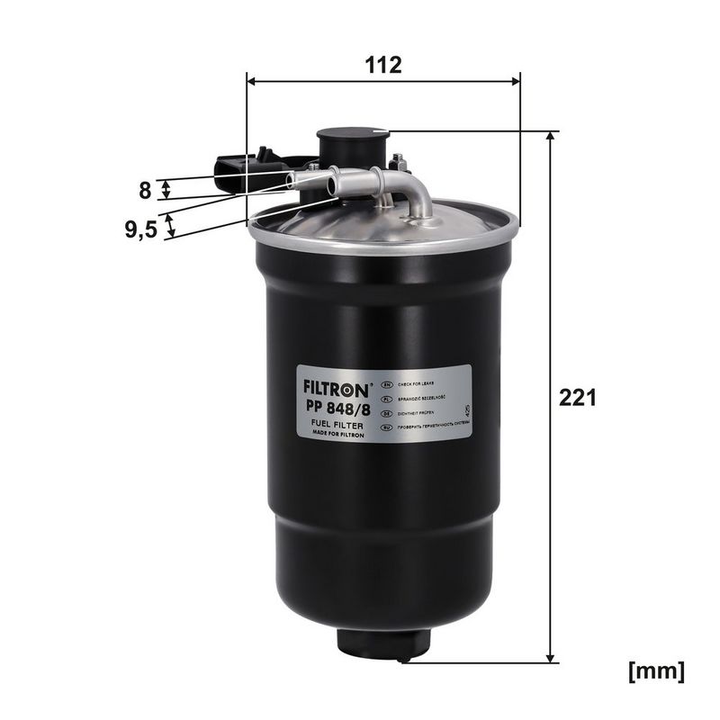 Kütusefilter, FILTRON PP 848, 8