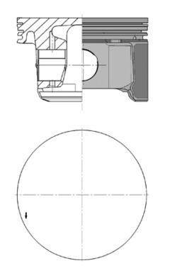Product Image - Zuiger - 99698620 - KOLBENSCHMIDT