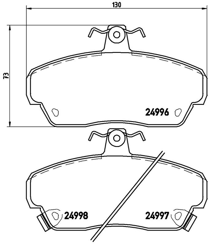 BREMBO P52020 Brake Pad Set, disc brake