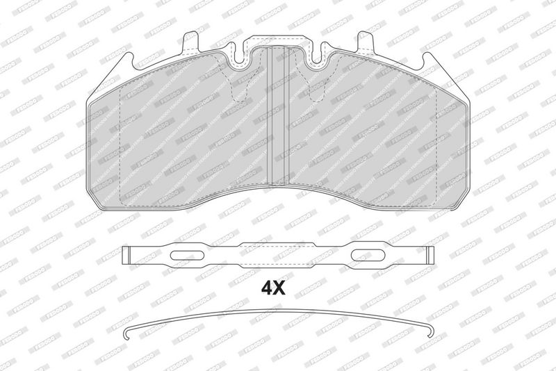 FERODO Plaquettes de frein à disque FCV4311B