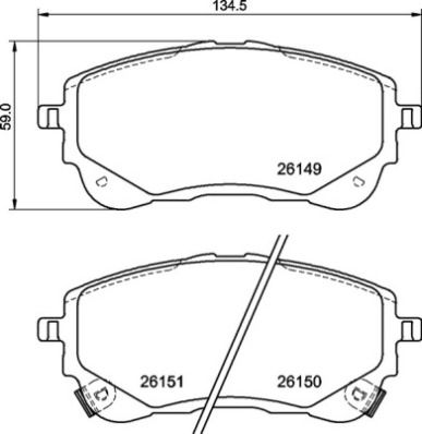 Колодки тормозные (передние) BREMBO