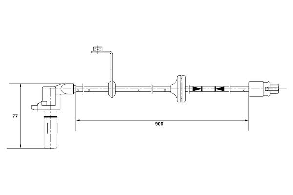 BOSCH Wielsnelheidssensor 0 265 002 208