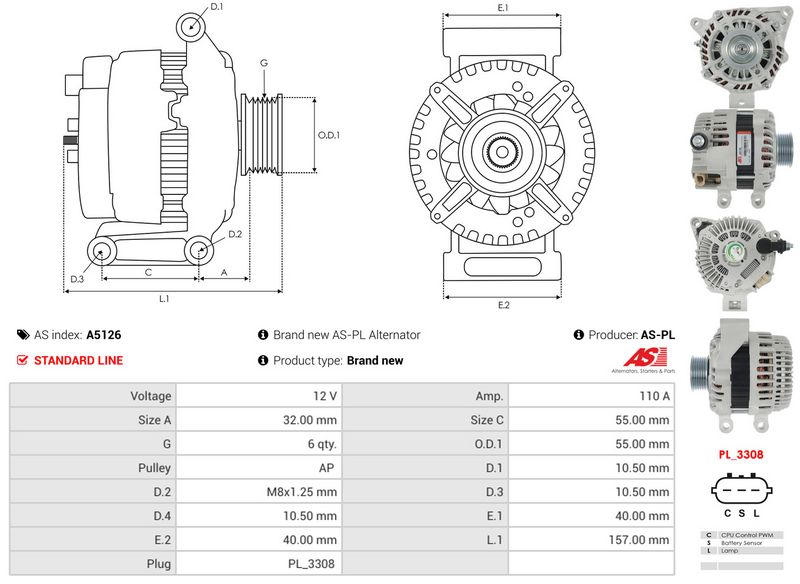 Generaator, AS-PL A5126