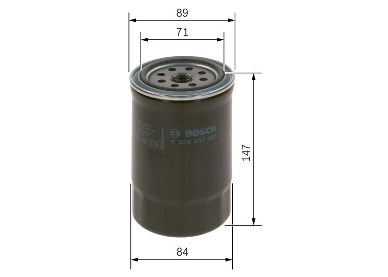 BOSCH F 026 407 187 Oil Filter