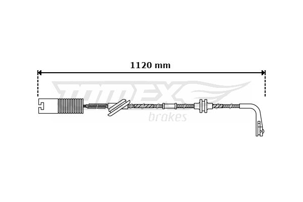 TOMEX Brakes figyelmezető kontaktus, fékbetétkopás TX 30-40