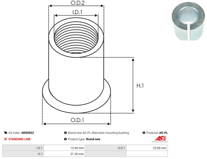 AS-PL ARS5022 Repair Set, alternator