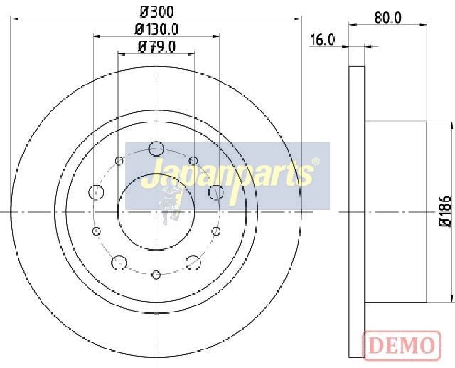 спирачен диск JAPANPARTS