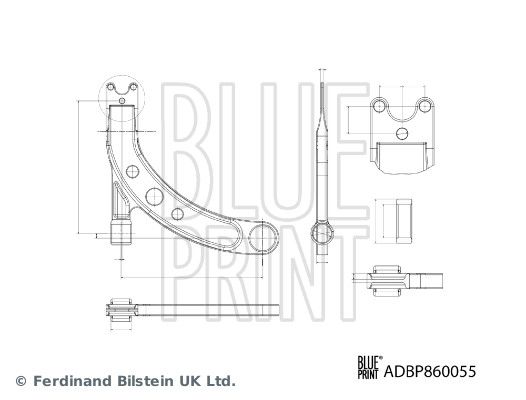 BLUE PRINT ADBP860055 Control/Trailing Arm, wheel suspension