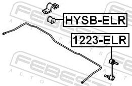 FEBEST 1223-ELR Link/Coupling Rod, stabiliser bar