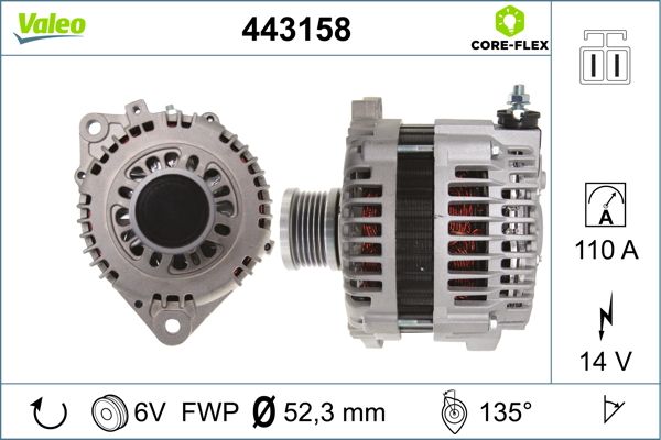 VALEO Dynamo / Alternator 443158