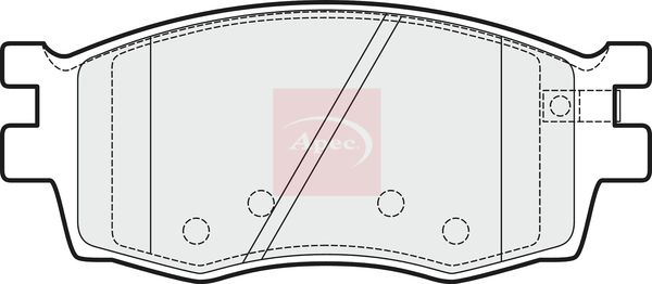 APEC Brake Pad Set, disc brake PAD1491