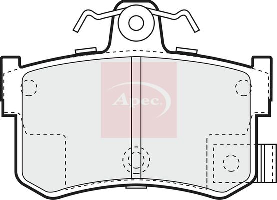 APEC Brake Pad Set, disc brake PAD834