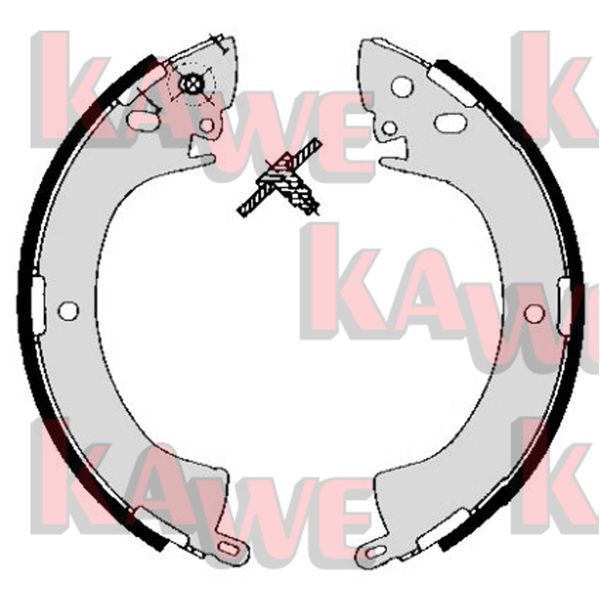KAWE fékpofakészlet 05240