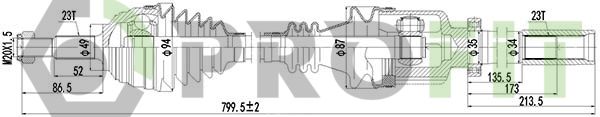 Приводний вал, Profit 2730-1234