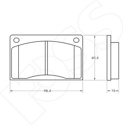 1-GNC R-477 - Brake Pad Set, disc brake