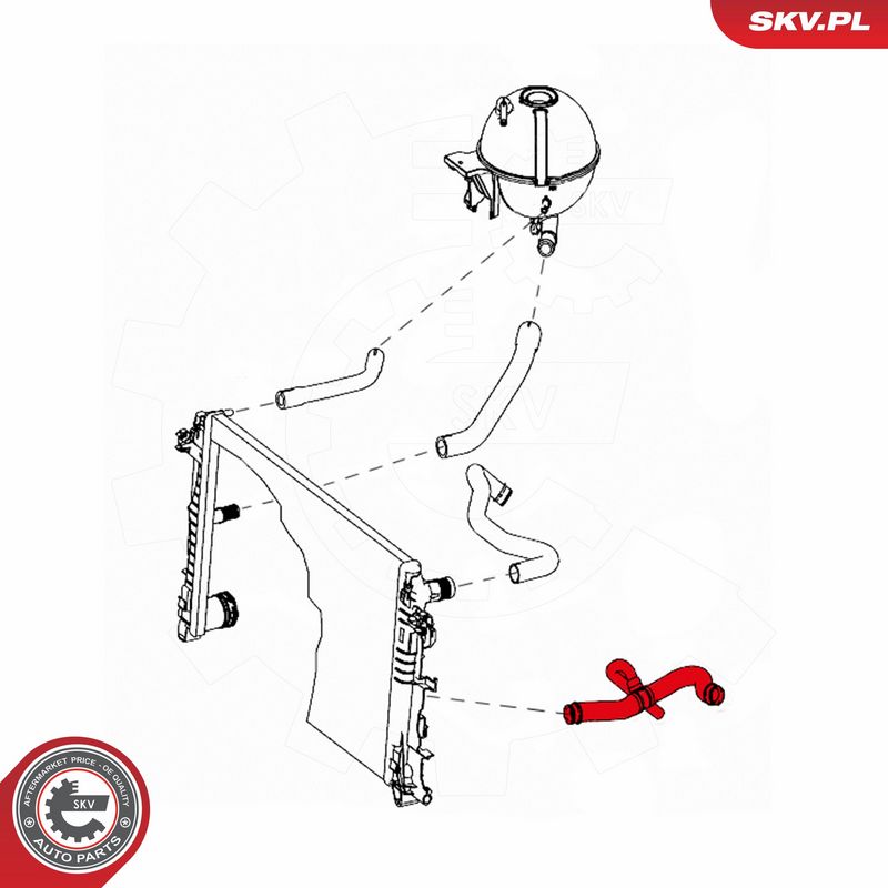 ESEN SKV 43SKV865 Radiator Hose
