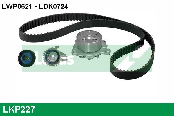 LUCAS Vízpumpa + fogasszíj készlet LKP227