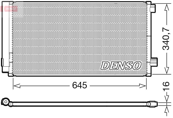 DENSO kondenzátor, klíma DCN06020