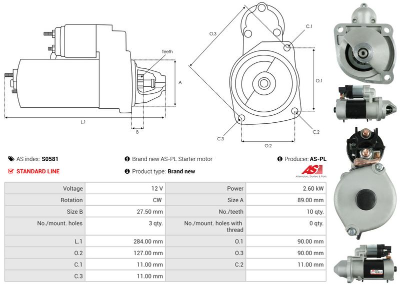 AS-PL S0581 Starter