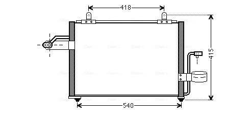 AVA QUALITY COOLING kondenzátor, klíma DW5084