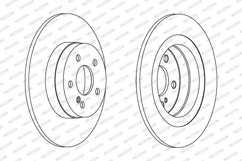 FERODO Disque de frein DDF1691C