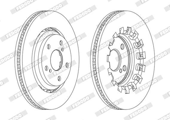 FERODO DDF2268C Brake Disc