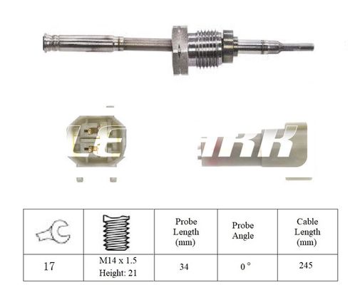 LEMARK Sensor, exhaust gas temperature LXT297