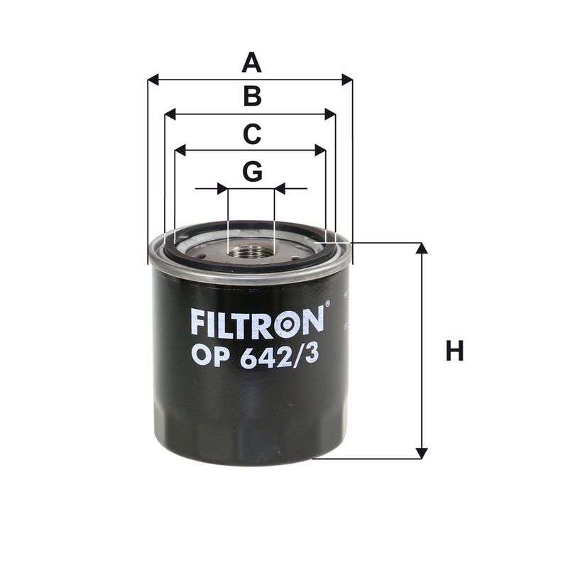 Õlifilter, FILTRON OP 642, 3