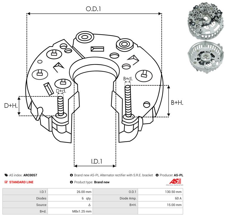 Kaitsekate, generaator, AS-PL ARC0057