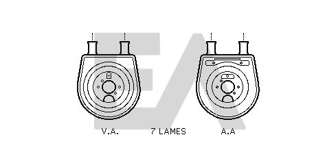Radiador de aceite, aceite motor