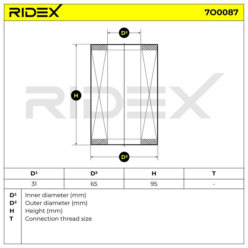 маслен филтър RIDEX