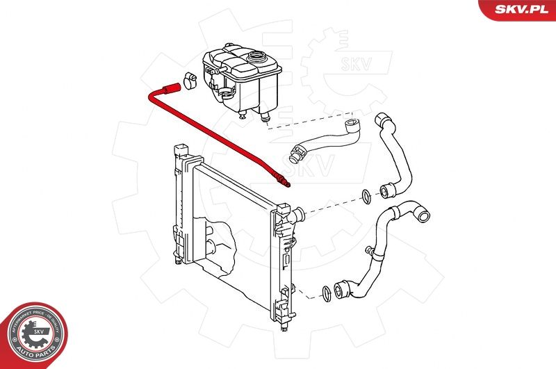 Шланг для продування, розширювальний бачок, Skv Germany 96SKV039