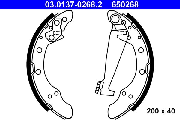 Set saboti frana 03.0137-0268.2 ATE